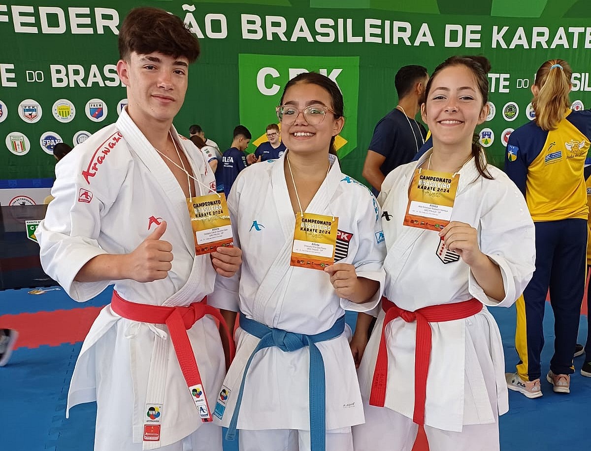 Jovens de Avaré conquistam prata e bronze no Campeonato Brasileiro de Karatê