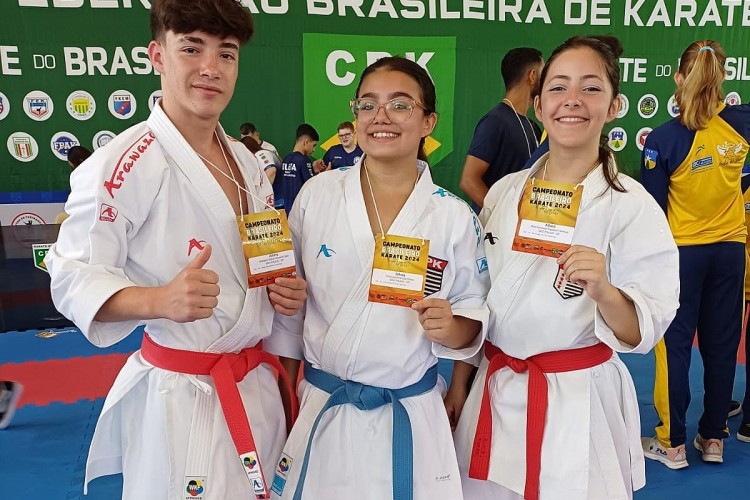 Jovens de Avaré conquistam prata e bronze no Campeonato Brasileiro de Karatê