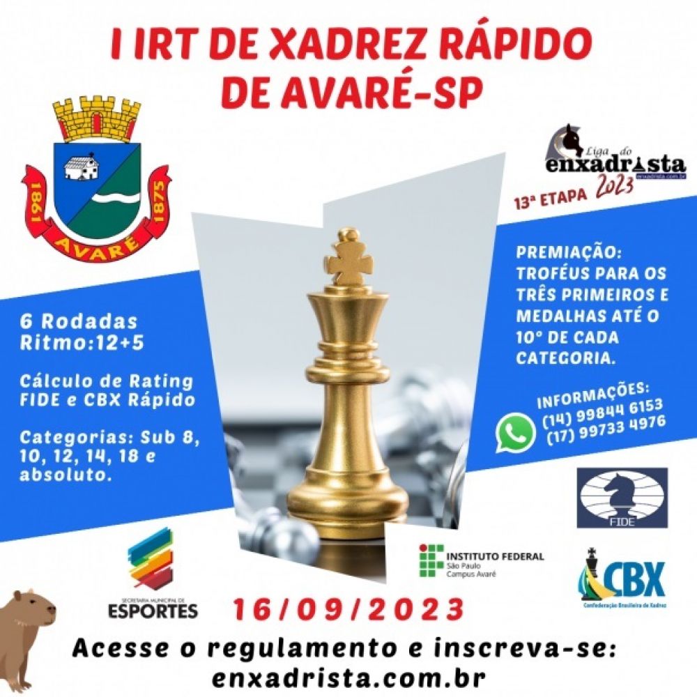 Jornal Sudoeste do Estado - Avaré recebe torneio de xadrez rápido