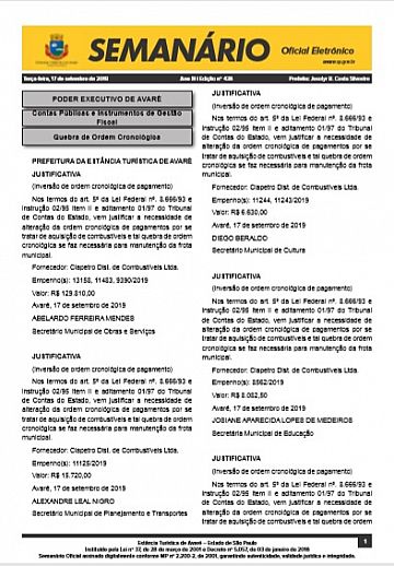 Semanário Oficial - Ed. 438