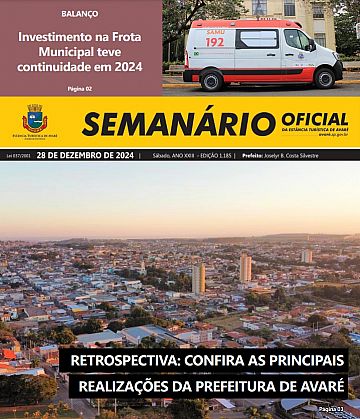 Semanário Oficial - Ed. 1185