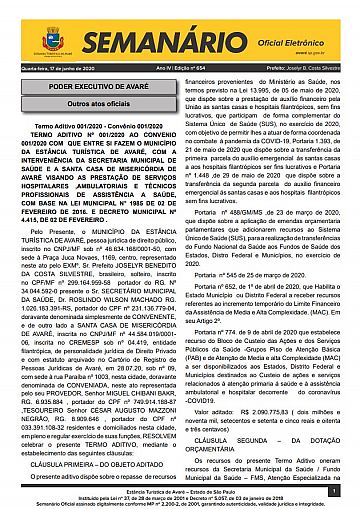 Semanário Oficial - Ed. 654