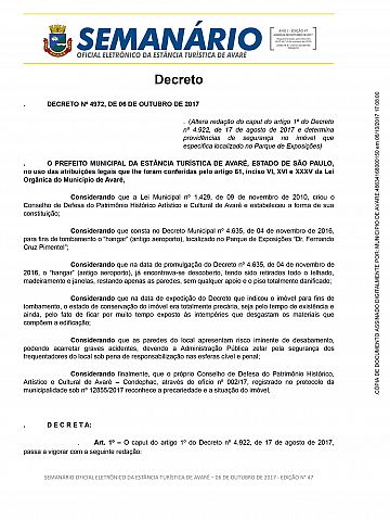 Semanário Oficial - Ed. 47
