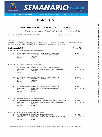 Semanário Oficial - Ed. 138