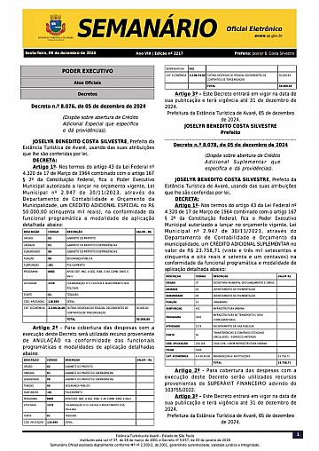 Semanário Oficial - Ed. 2217