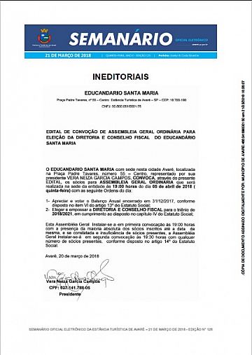 Semanário Oficial - Ed. 125