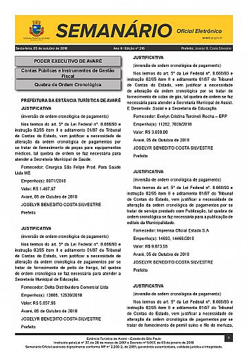 Semanário Oficial - Ed. 216