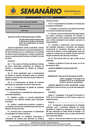 Semanário Oficial - Ed. 248
