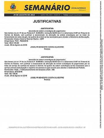 Semanário Oficial - Ed. 197