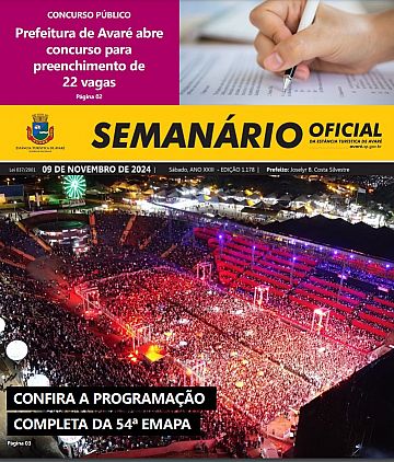 Semanário Oficial - Ed. 1178