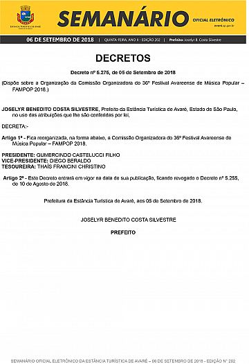 Semanário Oficial - Ed. 202