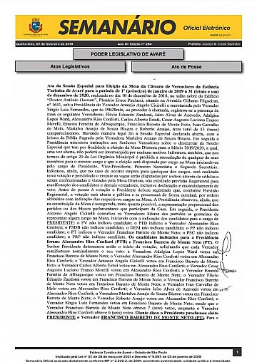 Semanário Oficial - Ed. 284