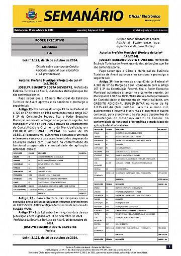 Semanário Oficial - Ed. 2148