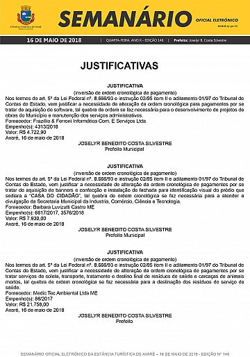 Semanário Oficial - Ed. 146