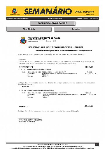 Semanário Oficial - Ed. 229