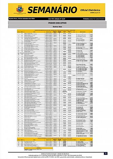 Semanário Oficial - Ed. 2124