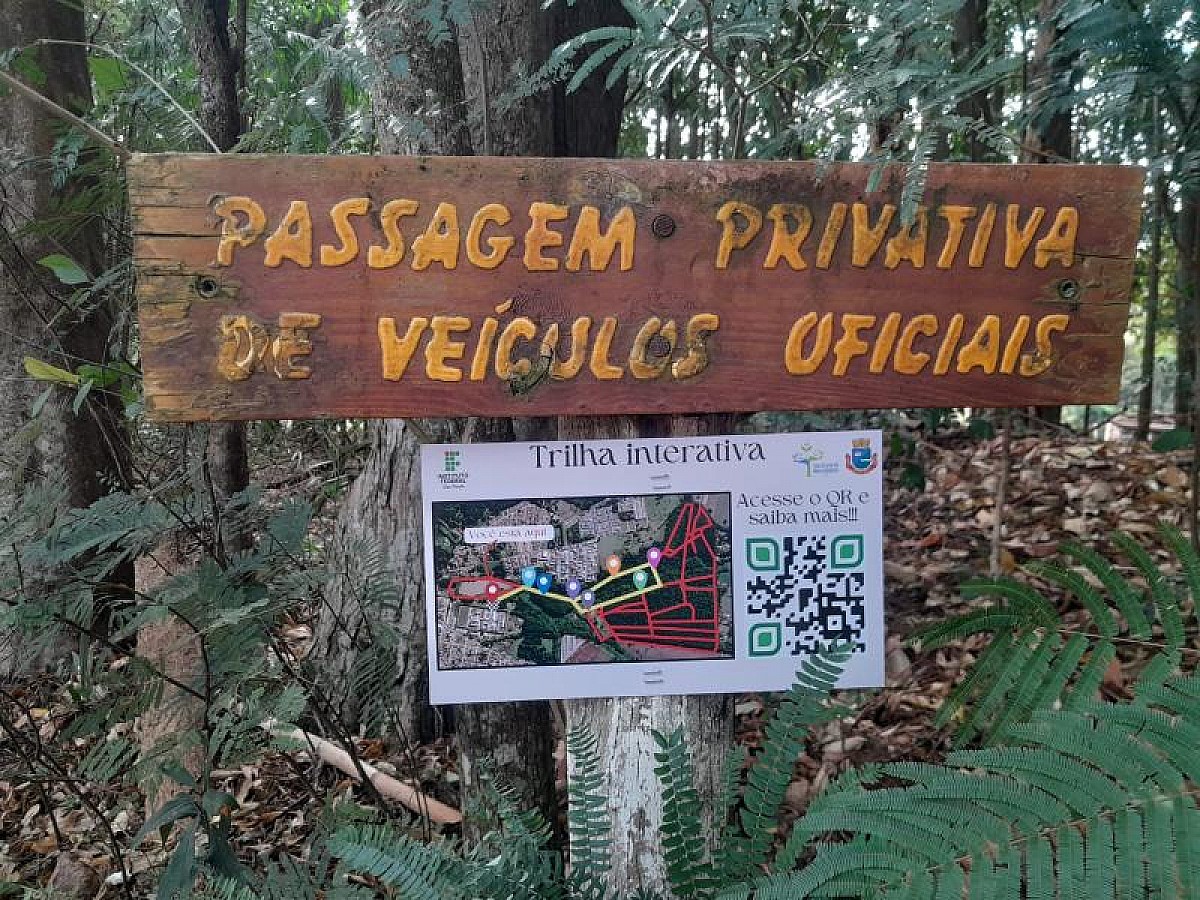 Trilha Interativa oferece informações sobre fauna e flora no Horto Florestal