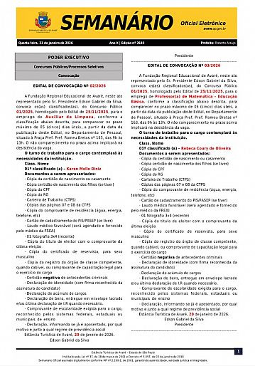 Semanário Oficial - Ed. 2640
