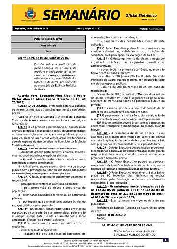 Semanário Oficial - Ed. 2752