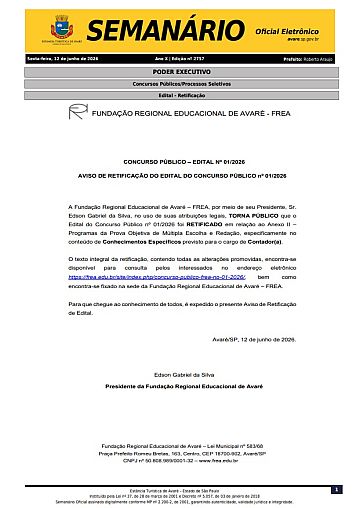 Semanário Oficial - Ed. 2757