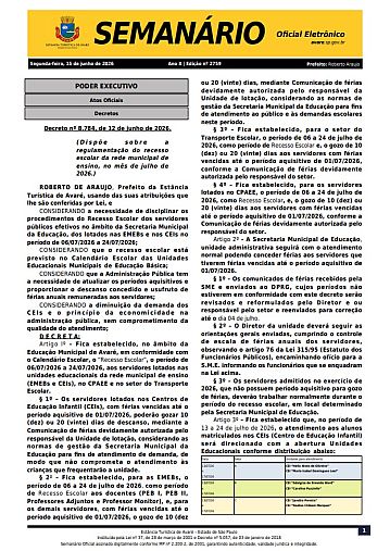 Semanário Oficial - Ed. 2759