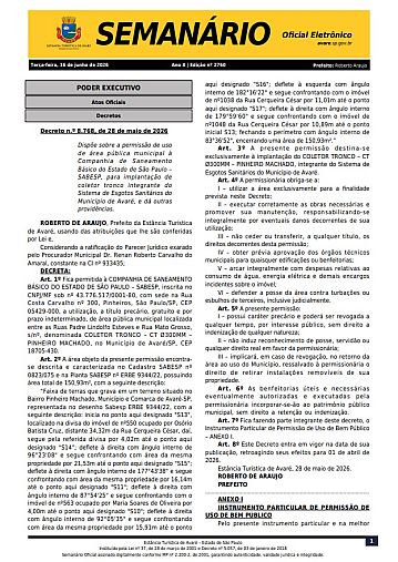 Semanário Oficial - Ed. 2760