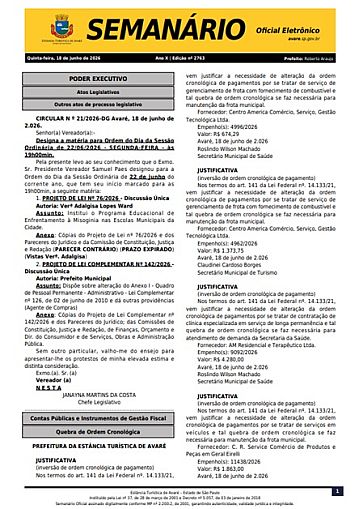 Semanário Oficial - Ed. 2763