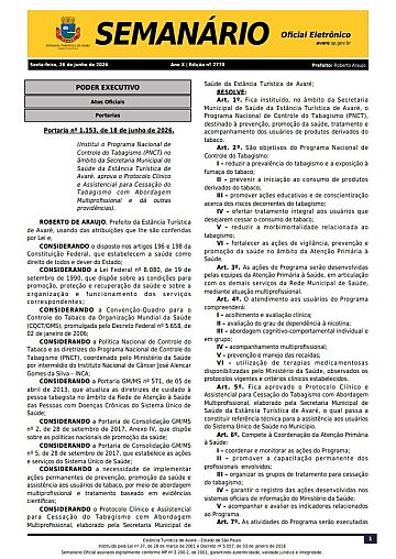 Semanário Oficial - Ed. 2770