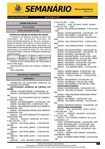 Semanário Oficial - Ed. 2777