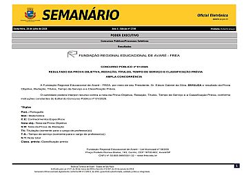 Semanário Oficial - Ed. 2789