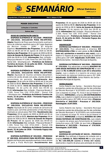 Semanário Oficial - Ed. 2790
