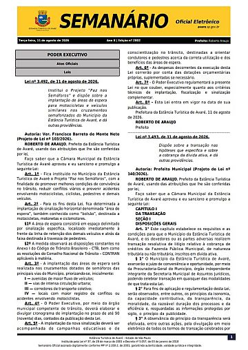 Semanário Oficial - Ed. 2802