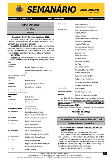Semanário Oficial - Ed. 2804