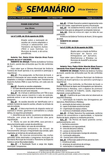 Semanário Oficial - Ed. 2808