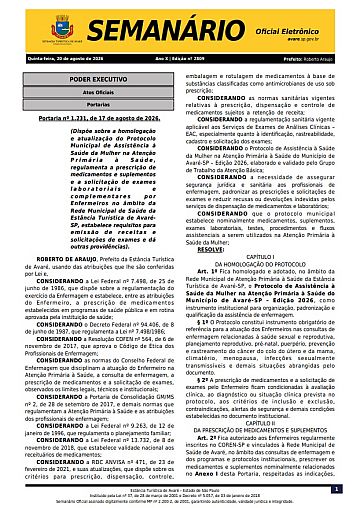 Semanário Oficial - Ed. 2809