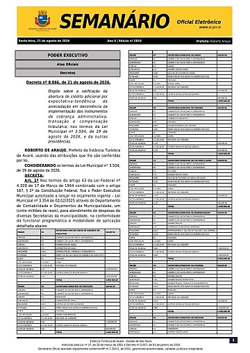 Semanário Oficial - Ed. 2810