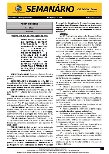 Semanário Oficial - Ed. 2812