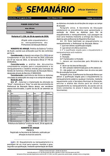 Semanário Oficial - Ed. 2815