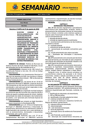 Semanário Oficial - Ed. 2816