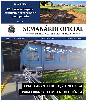 Semanário Oficial - Ed. 1197