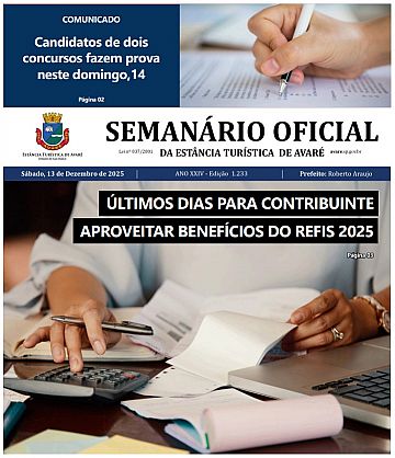 Semanário Oficial - Ed. 1233