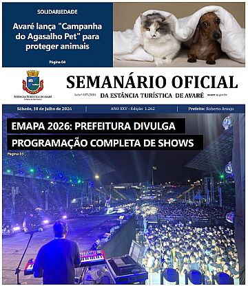 Semanário Oficial - Ed. 1262