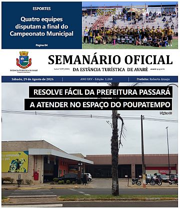 Semanário Oficial - Ed. 1268
